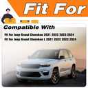 LEVANLIGHT Front Bumper Fascia Spat (Right Passenger side) Compatible with Jeep Grand Cherokee L 2021-2024 Durable ABS Plastic Direct-Fit Replaces# R68421752AB 68421752AA