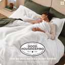 Bedsure Cotton Duvet Cover Queen - 100% Cotton Waffle Weave Coconut White Duvet Cover Queen Size, PureWoven Breathable Bedding Set for All Season, 3 Pieces, 90"x90"
