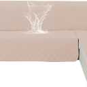 100% Waterproof Sectional Couch Covers for Dogs, Reversible L Shaped Couch Cover, Quilted Sofa Covers Washable Sectional, Sectional Couch Covers L Shape for Pets (Large, Beige)