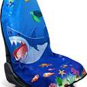 Waterproof Sweating Car Seat Cover for Post Gym Workout, Running, Swimming, Beach and Hiking, Universal Fit Non-Slip Seat Protector for Cars SUV Trucks, Machine Washable (Ocean)