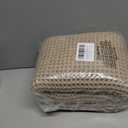 tchdio Waffle Bath Mat-Runner Rug, Super Absorbent Non Slip Bath Mats for Bathroom Machine Washable Long Rugs with Tassels, Bath Rugs for Bathroom Floor Beside Tub, 2' x 6' (Brown)