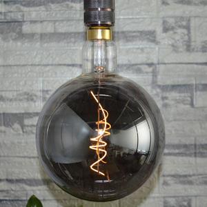 SD LUX Oversized Vintage LED Light Bulbs 5W, Medium Base E26, Giant Edison Bulb Large Decorative Bulbs, Huge Edison Light, Dimmable 200LM(15W Equi) Pendant Lighting Warm White 2200K,1 Pack(G200-Smoke)