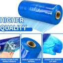 1312 Ft Winter Pool Cover Seal for Above Ground Pools, Winter Pool Cover Seal for Above, Windproof Stretchable Pool Cover Wrap Stretch Film Clear Cling for Keep Pool Clean