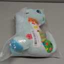 Baby Dino Musical Stuffed Animal Toys for 0-3-6-9-12 MonthsInfant Dinosaur Tummy Time Toys with Crinkle Sound Paper,TeetherTextures & Rattles for Newborn Boys Girls Birthday GiftsBlue