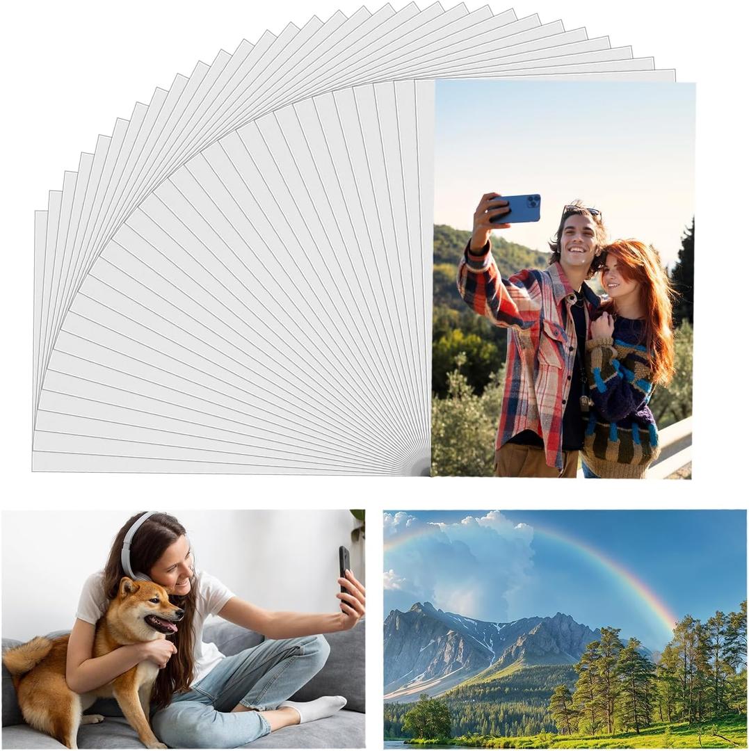 30Pcs Sublimation Blanks Bulk 4"X6" X0.45mm Sublimation Metal Photo Blanks for DIY Printing Aluminum Photo Sign Blank for Living Room Wall Decor