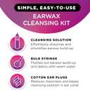 Lipo Earwax Cleansing Kit, Cleansing Ear Drops, Bulb Syringe, and Cotton Plugs, Effortlessly Dissolves Ear Wax, Easy to Use Ear Wax Removal Kit, Clinically Tested Peroxide-Free, 0.5 Fl Oz