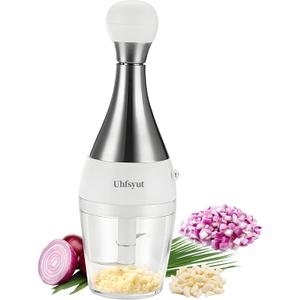 Mini Multi-Functional Stainless Steel Deluxe Cutter Garlic - Easy to Clean, for Chopping Garlic, Onions, Potatoes, Peppers