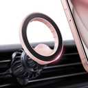 Lamicall for MagSafe Car Mount - [20 Super Magnets] Magnetic Car Phone Mount, Air Vent Phone Holder Car, Hands Free Cell Phone Holder Clip Car Accessories fit iPhone 17 16 15 Pink (NEW Upgraded - Pink)