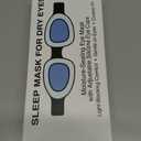 Dry Eye Sleep Mask  100% Blackout Sleep Goggles for Dry Eyes, Adjustable Hydrating Eye Mask for Sleeping, Soft Silicone Moisture Goggles for Men & Women, Great for Travel, Shift Work, Grayish-White