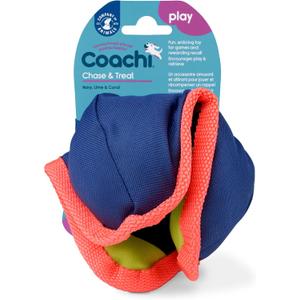 Coachi Chase & Treat - A Fun Enrichment Dog Toy, Fill with Treats for Interactive Play. Good for Motivating, Distance Reward Training & Encouraging Retrieval. Ideal for Agility & Suitable for Puppies