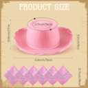 Unittype 18 Sets Cowboy Hats and Bandanas Bulk Kids Western Cowboy Costume Accessories Kids Party Supplies (Pink)