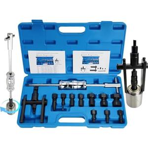 XSTARYE Upgrade 8-32MM Blind Hole Bearing Puller Set with Slide Hammer & Two-Jawed Puller Internal Bearing Extractor Puller Kit with 8PCS Expandable Collets