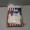 2 x 4th of July Decorations 33ft American String Flags Banner+ 10Pcs Handheld USA Stick Flag+ 30Pcs Red White Blue Balloons+2 Sheet Stickers Party Decor for 4th of July America Patriotic Day Memorial Day