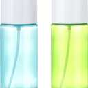 Bynccea Small Spray Bottle Travel Size 3.4oz/100ml Plastic Mini Bottle Set - Fine Mist Mini Empty Spray Bottles - Refillable Spray Bottles for Cleaning Solutions, Perfume, Liquid Cosmetics (Blue&Green)