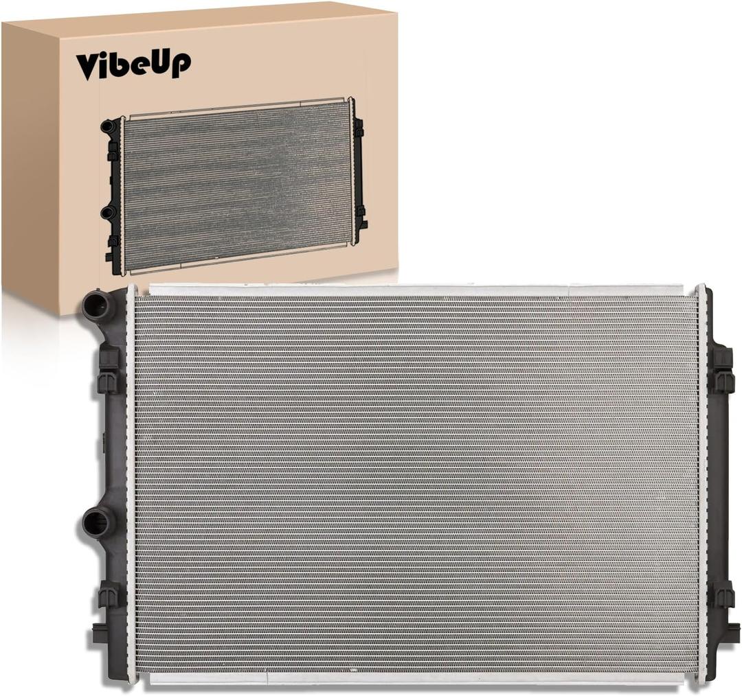 VibeUp 13578 Radiator Compatible With Audi A3 1.8L 2.0L L4 2015-2016,Audi A3 Sportback e-tron 1.4L L4 2016-2018,Volkswagen Golf SportWagen 1.8L 2.0L L4 2015 | #Replaces CU13578,13578
