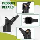 2 x ABS Wheel Speed Sensor Front Left or Right Replacement OEM #8M5T2B372AA 3M5T2B372AB 3M5T2B372BA, Car Front ABS Speed Sensor Compatible with Ford Focus C-Max Escape