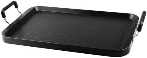 Vayepro Stove Top Flat Griddle, 17 Inch 1 Burner Griddle Pan for Stove Top Grill, Aluminum Pancake Griddle, Non-Stick Top Griddle for Gas Grill, Charcoal Grill Griddle For Outdoor/Camping