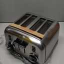 Cuisinart 4 Slice Toaster, Compact Stainless Steel Toaster with Extra-Wide Slots for Toasting Bread, French Toast, Bagels and Pastries, Defrost & Reheat Functions, CPT-180P1, Brushed Stainless