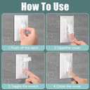 Light Switch Cover,Light Switch Guard Cover,Baby Proof Wall Switch Cover Guard for Rocker Light Switch Protects Your Lights or Circuits from Being Accidentally Turned On or Off(White,6 Pack)