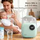 Baby Bottle Warmer, Felizbebe 10-in-1 Double Bottle Warmer for Breastmilk or Formula, Accurate Temperature Control, Timer, Sterili-zing, Defrost, Heat Food, Keep Warm, Breast Milk Warmer for Baby