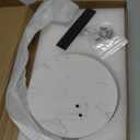 Livabber Banana Holder with Marble Base, Metal Banana Hanger Modern Tree Stand with Hook, Stylish Banana Keeper Fresh Fruit Storage Organizer Freestanding for Kitchen Countertop (Chrome, Single Hook)