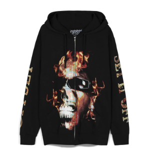 Offset Fire Zip Hoodie, S