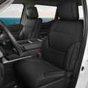 TTX LIGHTING Seat Covers for Toyota Tundra 2022 2023 2024 2025 CrewMax SR SR5 Limited Platinum 1794 FFV TRD Pro, Custom Fit Truck Car Full Set Faux Leather Black(Black, Full Seat 01/2022-2025)