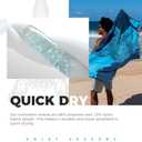 OCOOPA Microfiber Beach Towel - Oversized 71"x32" - Quick Dry, Sand Free - Lightweight & Compact - Large Beach Towels for Swimming, Camping, Holiday (Turtle)