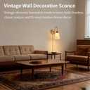 2 Pack Modern Ceramic Gold Plug in Cord Wall Sconce Wall Lighting with Pull Chain Switch, Indoor Wall Lamp Light Fixtures Curve Arm for Living Room Bedroom Bedside Kitchen Home Office