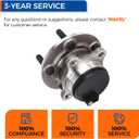 PAROD 512497 Rear Wheel Bearing Hub Assembly Fit for 2014-2020 Ford Fusion, 2019-2020 Ford Police Responder Hybrid, SSV Plug-In Hybrid, 2014-2016 Lincoln MKZ FWD