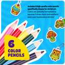 Dan&Darci Shrink Art Craft Kit for Girls and Boys Ages 6-12 - Shrink Magic Charm Making Kit with 30 Pre-Cut Shrink Plastic Templates - Kids Craft Birthday Gift for 7 8 9 10 Year Olds