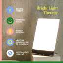Northern Light Technologies Boxelite 10,000 Lux Bright Light Therapy Lamp Full Spectrum UV-Free Sunlight Desk Lamp with Large Panel for Energy, Focus, and Alertness Black
