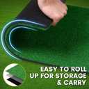 Putting Green Golf Putting Mat Non-Slip Professional Practice Trainning Mat for Indoor Outdoor, 20 inches x 106"