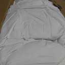 Serta Goose Feather Down Fiber Cotton Comforter Queen Size - 100% Cotton Duvet Insert - Hotel Luxury Hypoallergenic Bedding Comforter Extra Warmth 90 x 90 Inch White