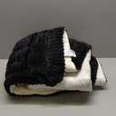 Backseat Pet Bed Mat, Truck Plaid Dog Bed for Car Back Seat, Deluxe Dog Seat Covers, Non-Slip Travel Pet Mat, Fit for Backseat Extenders and Trucks SUVs (Black&White, 24.8x54 inch)