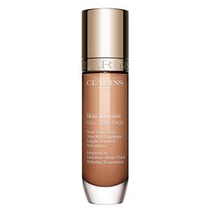 Clarins Skin Illusion Longwear Full Coverage Foundation| Luminous Matte Finish|24H Hold and 24H Hydration| Natural Looking| Transfer, Sweat and Smudge Proof| Contains Hyaluronic Acid|1 Fl Oz (112C Medium beige with cool undertones)