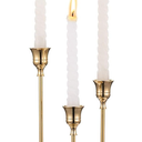 Brass Gold Metal Taper Candle Holders Candlestick Holders, Vintage Modern Decorative Centerpiece Candlestick Holders for Table Mantel Wedding Housewarming Gift