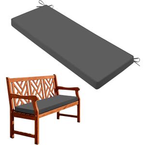 Outdoor Bench Cushions for Outdoor Furniture, 42x18 Inch, Waterproof Patio Furniture Cushion, Fade Resistant Bench Cushions for Porch Swing, Long Bench, Indoor, Dark Grey