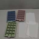 Silicone Ice Cube Tray 3 Pack, HANCELANT Ice Cube Mold, Ice Trays for Freezer with Lid for Whiskey, Baby Food, BPA Free, Easy Release