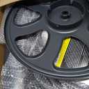 Real Hose Storage Dual Floor and Wall Mounted Garden Hose Reel, Holds 200ft of Water Hose, Heavy Duty Metal Hose Reel, Space Saving Hose Reel Organizer for Yard, Garage & Shed (Graphite)