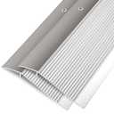 Jiekayi Aluminum Floor Transition Strip, Threshold Ramps for Doorways, Bridge The Height Less Than 1.6″, for Tile Hardwood Laminate Vinyl Concrete, Size 36 x 3.9 x 0.35in (Silver，1 Pack)