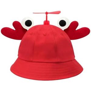TuHuParty Propeller Hat,Hat with Propeller,Funny hat for Adult and Teenagers Dress Up Costume & Party Hats, Red