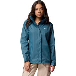 Columbia Women's Arcadia II Waterproof Rain Jacket, Everblue, 2X