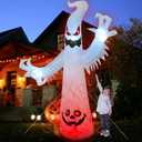 8FT Ghost Halloween Inflatables - Spooky Outdoor Blow Ups for Yard, Lawn Decorations