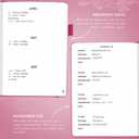 Legend Planner Address Book with Alphabetical Tabs  Mini Telephone Contacts Book for Phone Numbers, Addresses, Passwords, Small (Hot Pink) (Pocket (4.3x5.7))