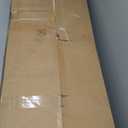 Overbed Table with Wheels, Queen Size Mobile Bed Desk with Adjustable Height, Computer Desk with Tilt Stand, Rolling Laptop Table, Recliner Desk for Home, Office, Hospital, Rustic Brown MTHR18101