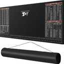 39.5X18 DIY Worktable Mat Large Work Bench Mat Workshop Mat Workbench Cover with SAE/Metric Ruler Standard Metric Conversion Charts Tap Drill Sizes Fit for DIYers Carpenter Repairman