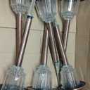 XMCOSY+ Solar Pathway Lights Outdoor - 6 Pack Solar Garden Lights, 10-40 LM Dimmable Solar Lights Outdoor Waterproof Auto On/Off IP 65 Solar Powered Landscape Lighting for Patio Walkway Driveway