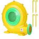 Bounce House Blower, 550W/0.73HP Commercial Air Blower with Double-Sided Fan Blade Design, Strong Wind and Great Heat Dissipation Properties for Bouncy Castle, Jump Slides, Arch, Inflatables