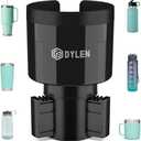 DYLEN Car Cup Holder Expander, Cup Holder Extender Adapter for Car with Expandable Insert, Compatible with Yeti 20/26/30oz, Hydroflask 32/40oz, Large Water Bottles in 3.0"-4.1"